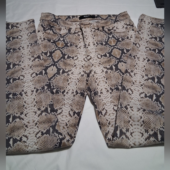 Hudson Jeans Denim - Hudson Jeans Tan Reptile Print Denim